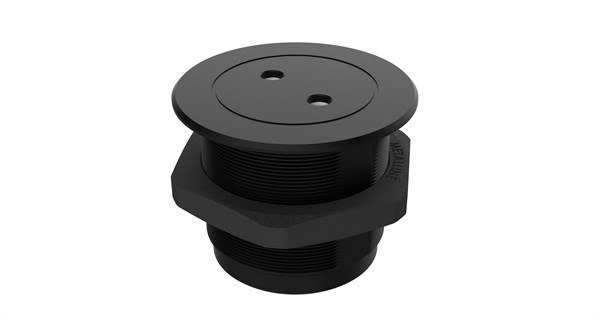 Metalline® Circular-Line Modüler Priz Kutusu - Siyah